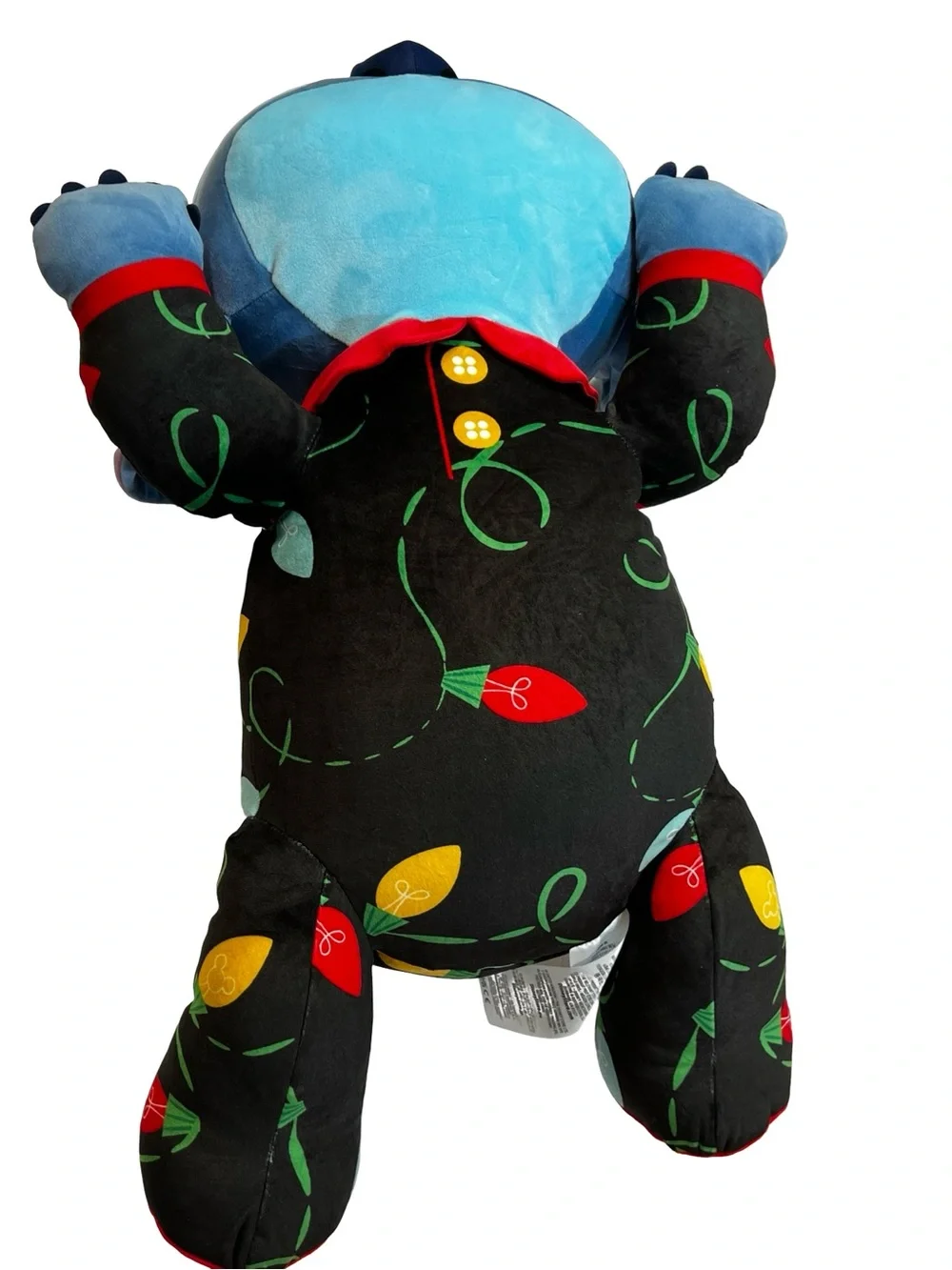Disney Stitch Christmas Holiday Cuddleez large plush 24”‎ Santa Hat Pajamas toy